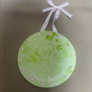 Disney World Tinkerbell Sassy Spoiled Round Wooden